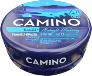 CAMINO SLEEP 5:1 100MG THC / 20MG CBN (20PC) - Midnight Blueberry