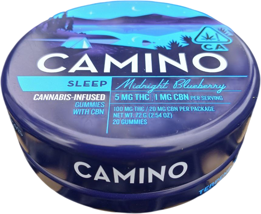 CAMINO SLEEP 5:1 100MG THC / 20MG CBN (20PC) - Midnight Blueberry