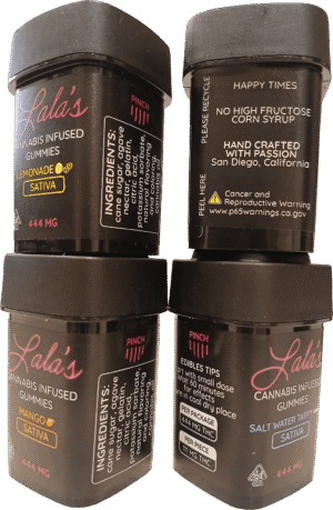 444MG (4CT) LA LA’S GUMMIES (SATIVA) -  Cannabis Infused Gummies