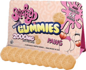 2000MG (10CT) PREMIUM NANO GUMMIES (INDICA) - PAWG