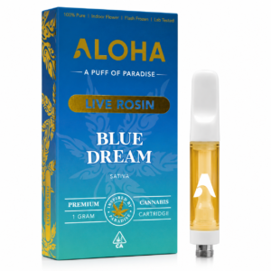 Aloha Premium Puff of Paradise Blue Dream Live Rosin 1G Cartridge