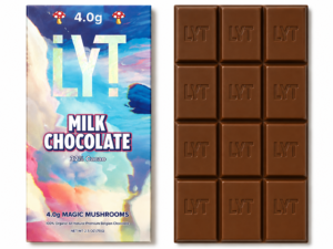 LYT MILK CHOCOLATE 4.0G MAGIC MUSHROOM BAR (MILK CHOCOLATE • 32% CACAO)