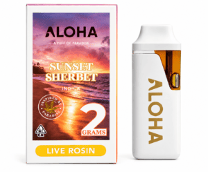 ALOHA Sunset Sherbet Solventless Live Rosin 2G All-in-One – Indica