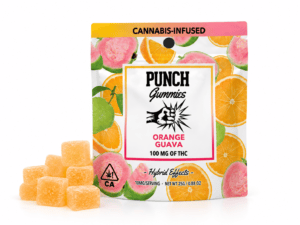PUNCH ORANGE GUAVA HYBRID GUMMIES 100MG THC – 10 PIECES