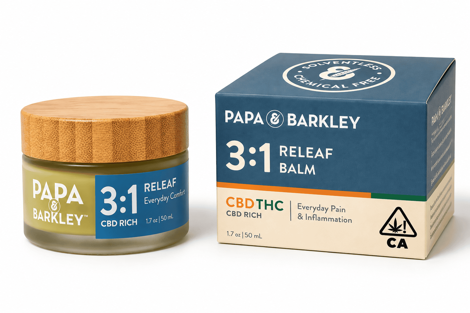 PAPA & BARKLEY 3 :1 PREMIUM RELEAF BALM CBD RICH 50ML | 450MG CBD + 150MG THC
