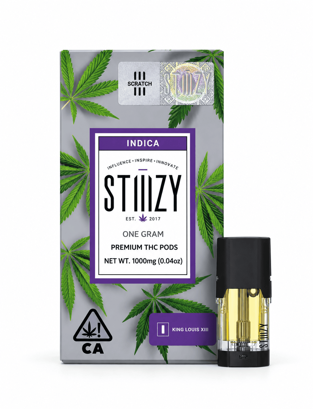 STIIIZY King Louis XIII Indica β Premium 1G THC Pod | 86.24% THC